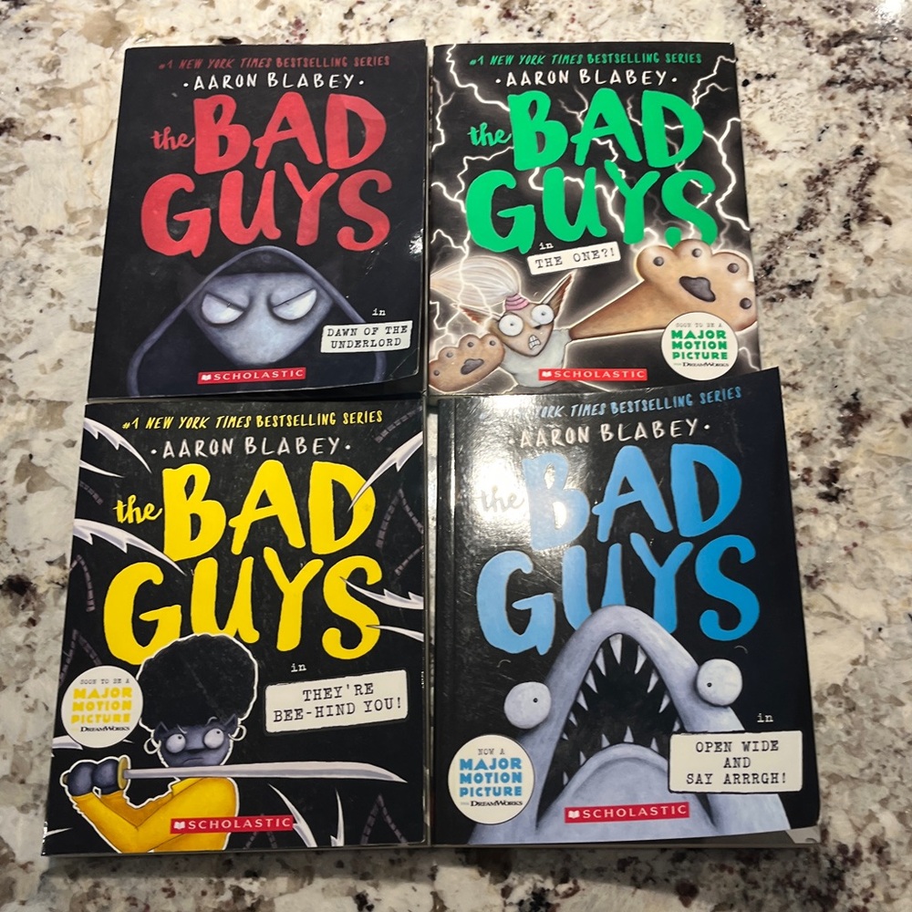 Scholastic 'The Bad Guys' Book Collection.  Books 11-12-14-15.